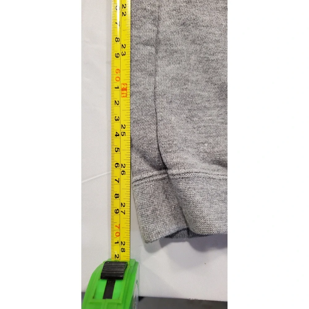 Nike Mens Joggers Heather Gray Black Elastic Waist Tapered Sweatpants Medium